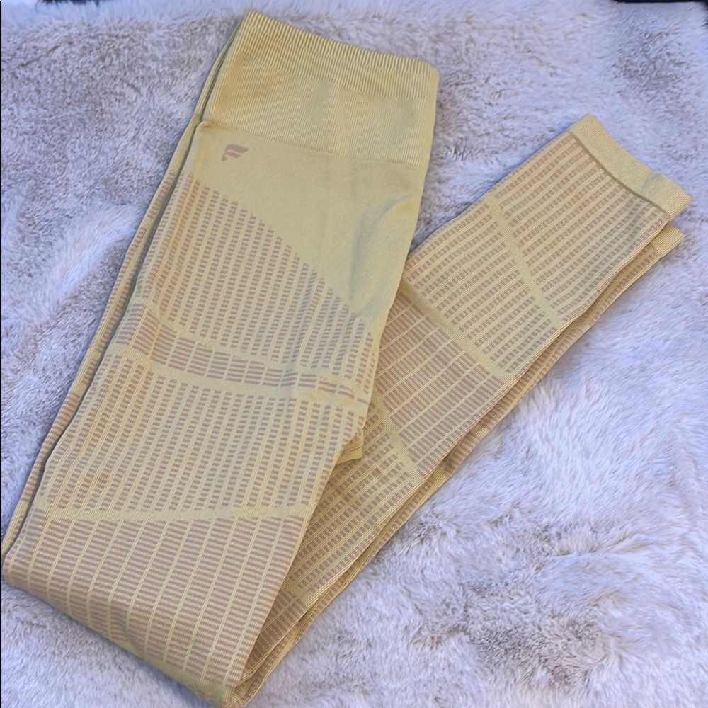 Yellow Patterned Leggings